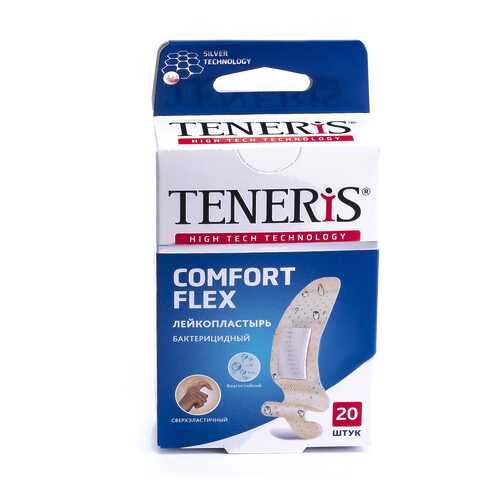 Пластырь Teneris Comfort Flex бактерицидный на полимерной основе 20 шт. в Аптека 36,6