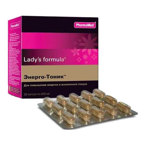 Lady's formula PharmaMed энерго-тоник 30 капсул в Аптека 36,6