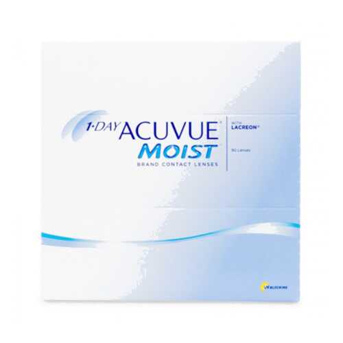 Контактные линзы 1-Day Acuvue Moist 90 линз R 9,0 -8,00 в Аптека 36,6