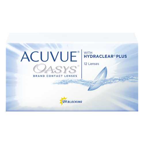 Контактные линзы Acuvue Oasys with Hydraclear Plus 12 линз R 8,4 +5,75 в Аптека 36,6