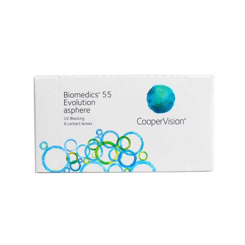 Контактные линзы Biomedics 55 Evolution asphere 6 линз R 8,8 +7,00 в Аптека 36,6