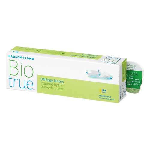 Контактные линзы Biotrue ONEday 30 линз +1,00 в Аптека 36,6