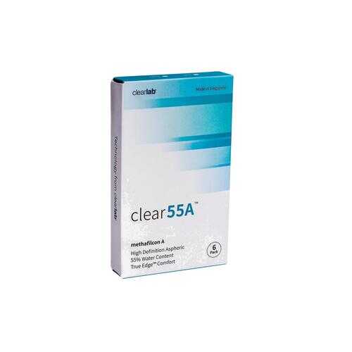 Контактные линзы ClearLab Clear 55 A 6 линз R 8.7 -02,00 в Аптека 36,6