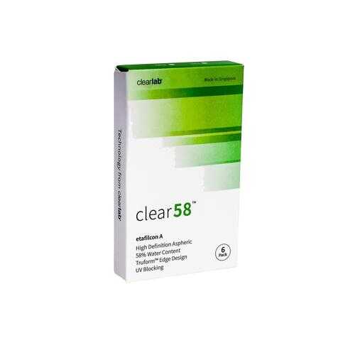 Контактные линзы ClearLab Clear 58 6 линз R 8.3 -01,50 в Аптека 36,6