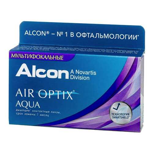 Контактные линзы AirOptix HydraGlyde for Multifocal 3 шт. PWR -5,00, R 8.6, Аддидация=L в Аптека 36,6