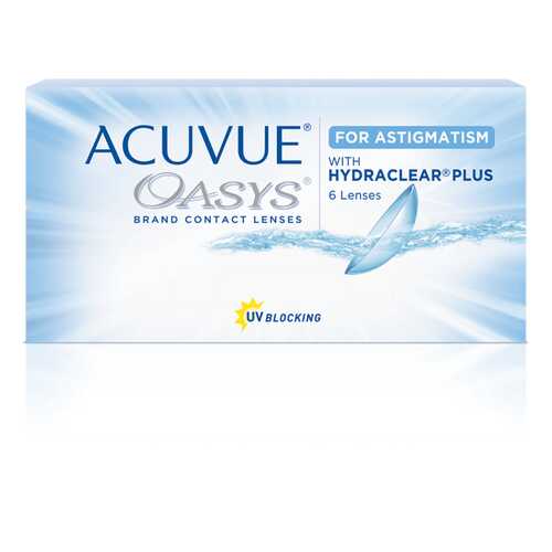 Контактные линзы Acuvue Oasys for Astigmatism with Hydraclear Plus 6 линз -0,25/-0,75/150 в Аптека 36,6