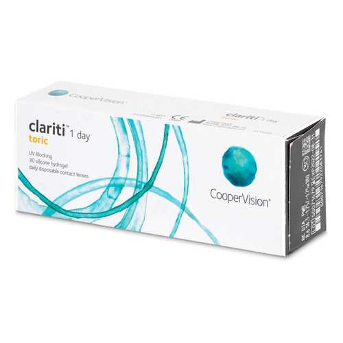 Контактные линзы Clariti 1 day toric 30 линз R 8,6 -3,75/-1,75/180 в Аптека 36,6