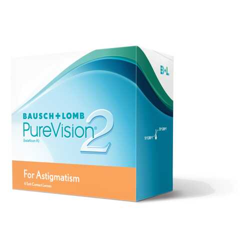 Контактные линзы PureVision 2 for Astigmatism 3 линзы -4,50/-0,75/10 в Аптека 36,6