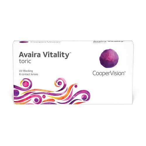 Линзы контактные CooperVision Avaira Vitality toric 6 шт. -4,25/0,75/180 в Аптека 36,6