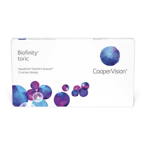 Линзы контактные CooperVision Biofinity Toric 3 шт. -2,75/0,75/30 в Аптека 36,6