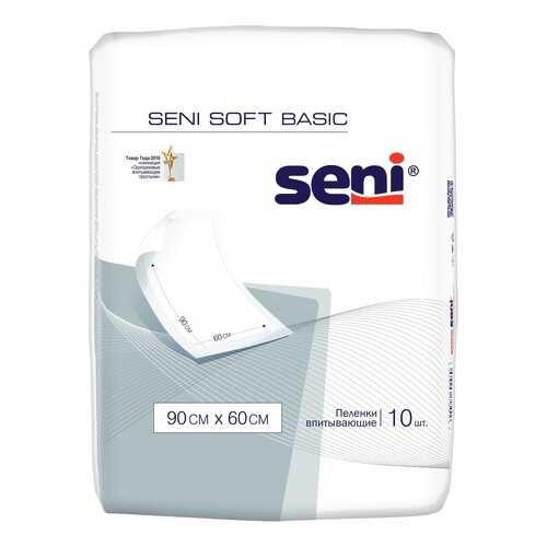 Пеленки SENI Soft Basic 90 x 60 см B010-J03 10 шт. в Аптека 36,6