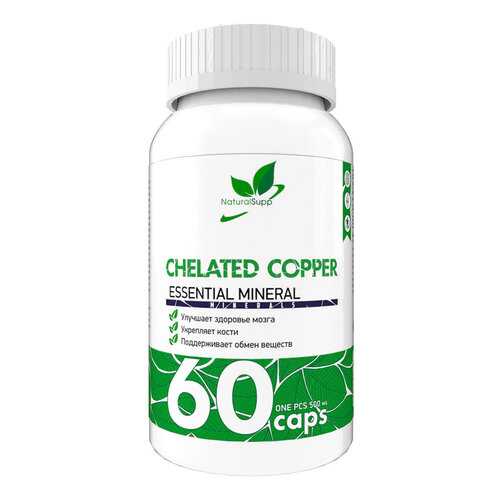 Добавка медь NATURALSUPP Copper Chelate капсулы 60 шт. в Аптека 36,6