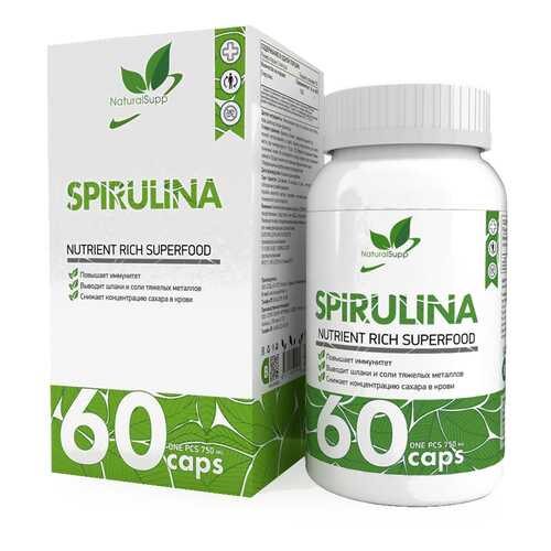 Добавка Спирулина NATURALSUPP Spirulina капсулы 60 шт. в Аптека 36,6