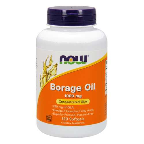 Другие масла и жиры NOW Borage Oil 60 капс. в Аптека 36,6