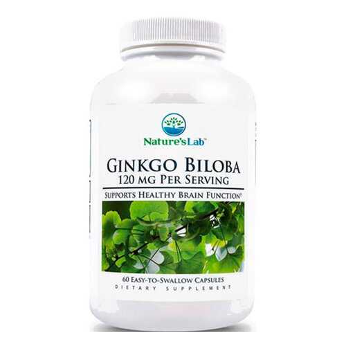 Гинкго Билоба Nature's Lab Ginkgo Biloba капсулы 60 шт. в Аптека 36,6