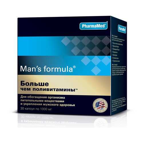 PharmaMed Man's formula Больше чем поливитамины, 30 капс в Аптека 36,6