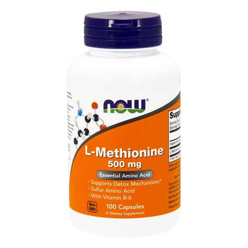 Добавка для здоровья NOW L-Methionine 100 капс. натуральный в Аптека 36,6