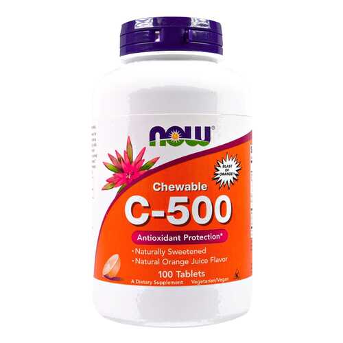 Витамин C NOW C-500 Chewable 100 табл. вишня в Аптека 36,6